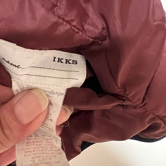 Ikks Reversible Puffer Quilted Vest Burgandy/Navy Boys 14 - Picture 5 of 9